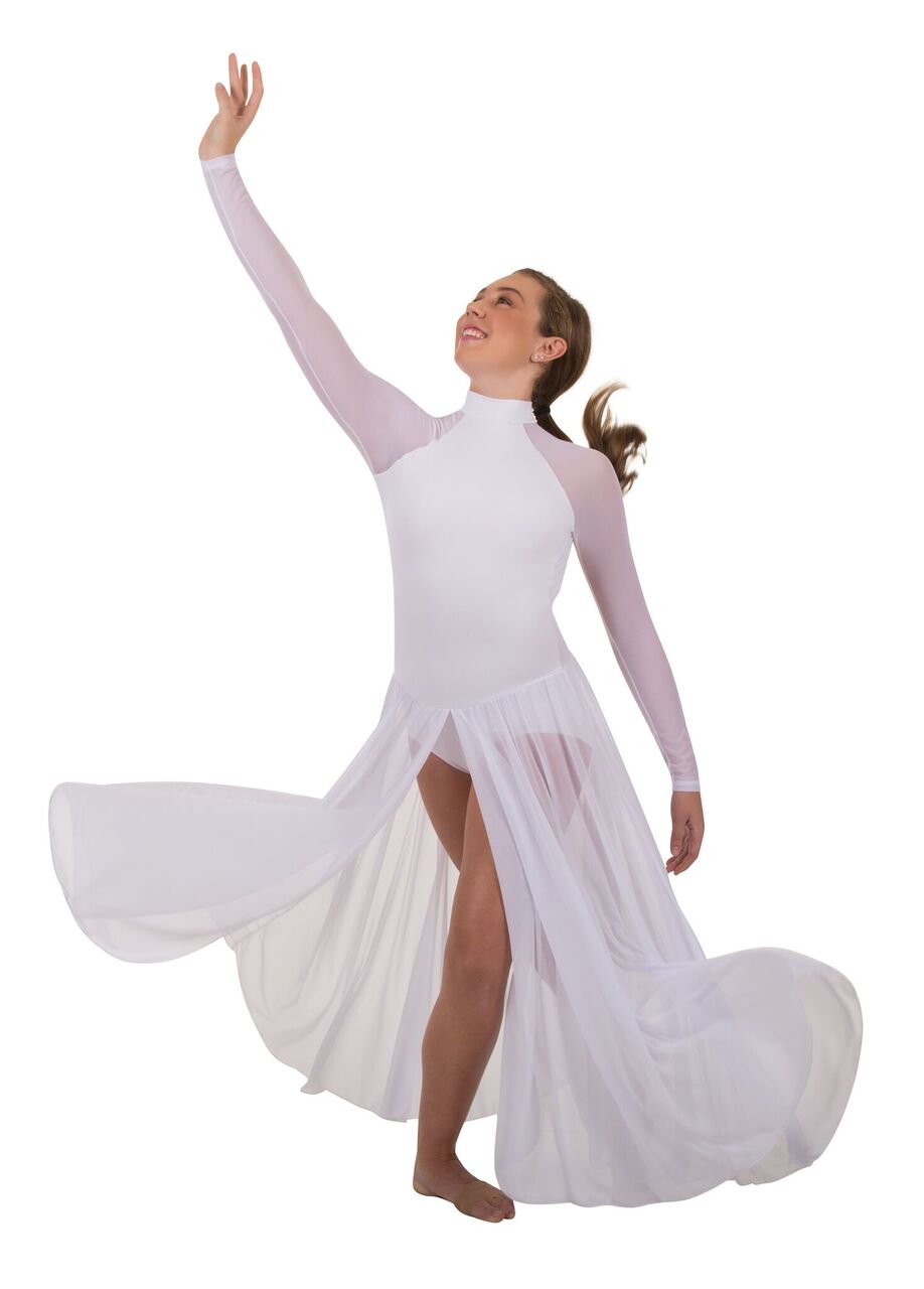 Body Wrappers MicroTECH Long Sleeve Dress (SALE) - Baum's Dancewear